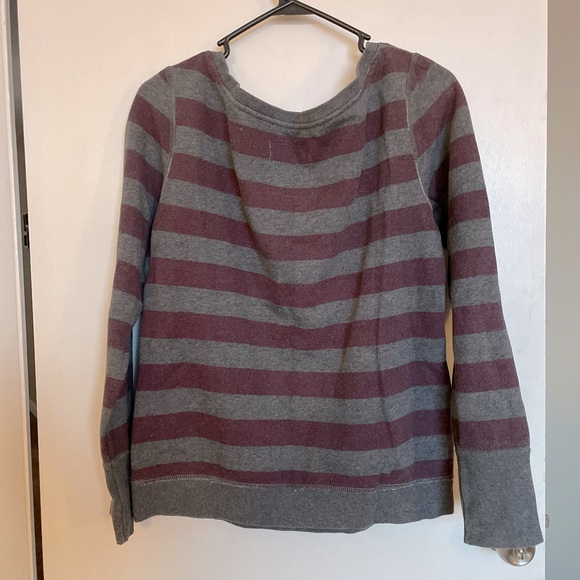 American Eagle Outfitters Stripes Logo Sweater - Size M - Picture 4 of 9